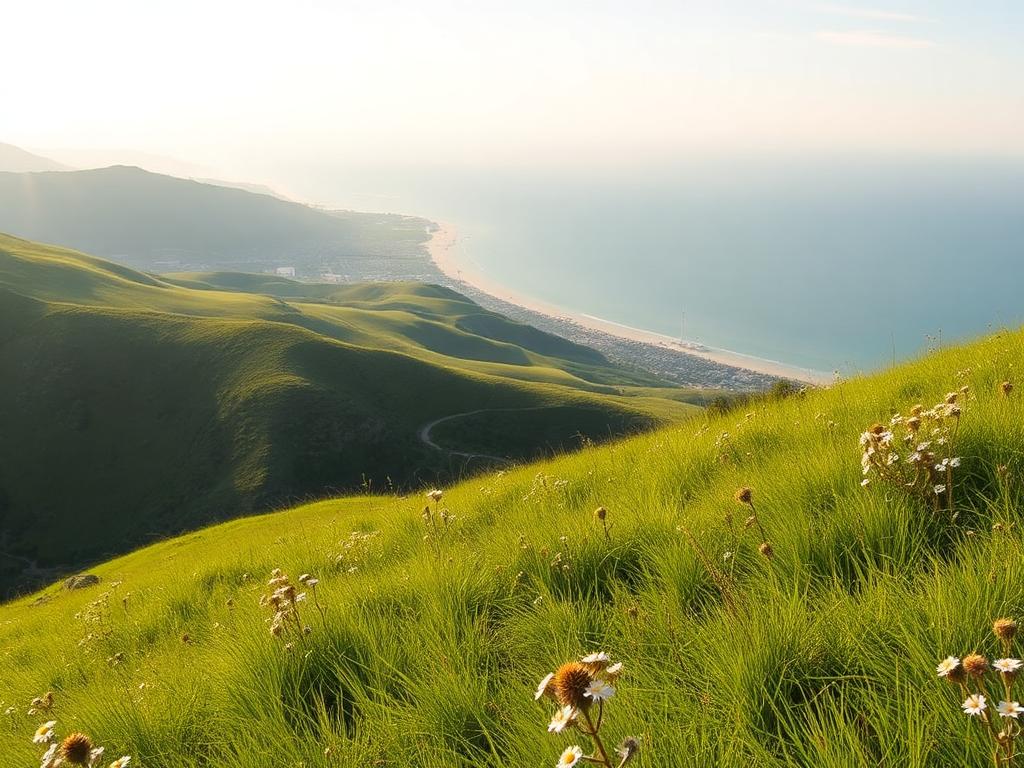 Grassy hillside